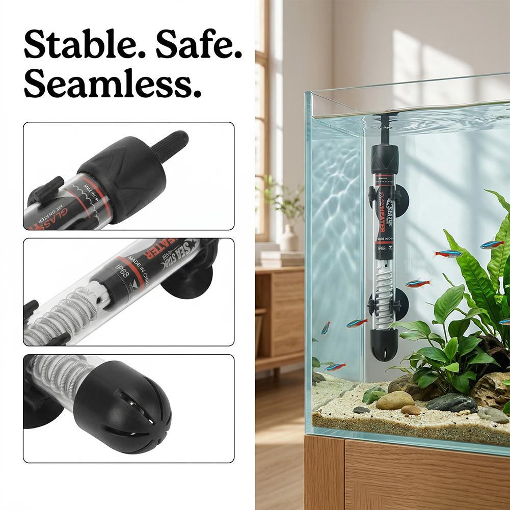Fish Tank Heater - سخان حوض أسماك أوروبي 25 واط/50