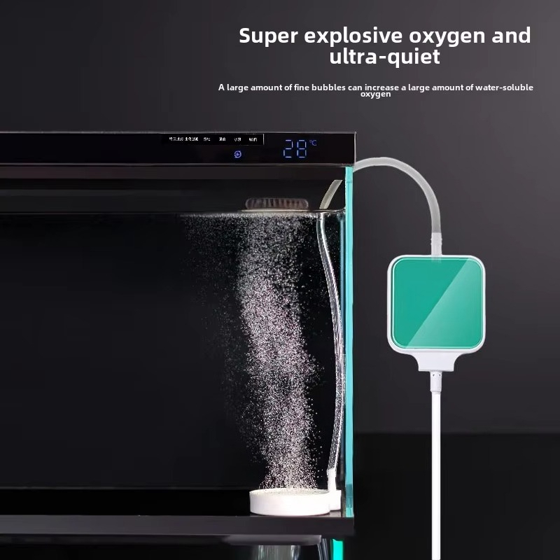 مضخة أكسجين صغيرة وهادئة لحوض  - مراجعة Xiaomi Aquarium Fish Tank وسعره