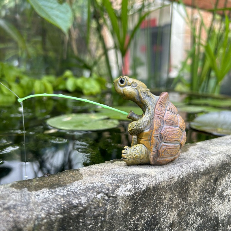 ديكور حوض السمك على شكل سلحفاة - مراجعة Fish Aquarium Home وسعره