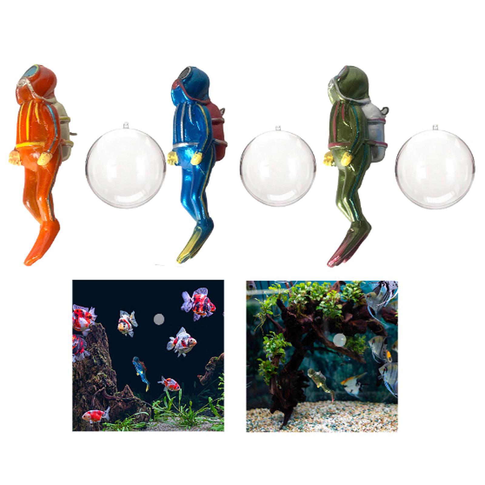 تمثال صغير لغواص مصنوع من الرا - مراجعة Aquarium Decor وسعره