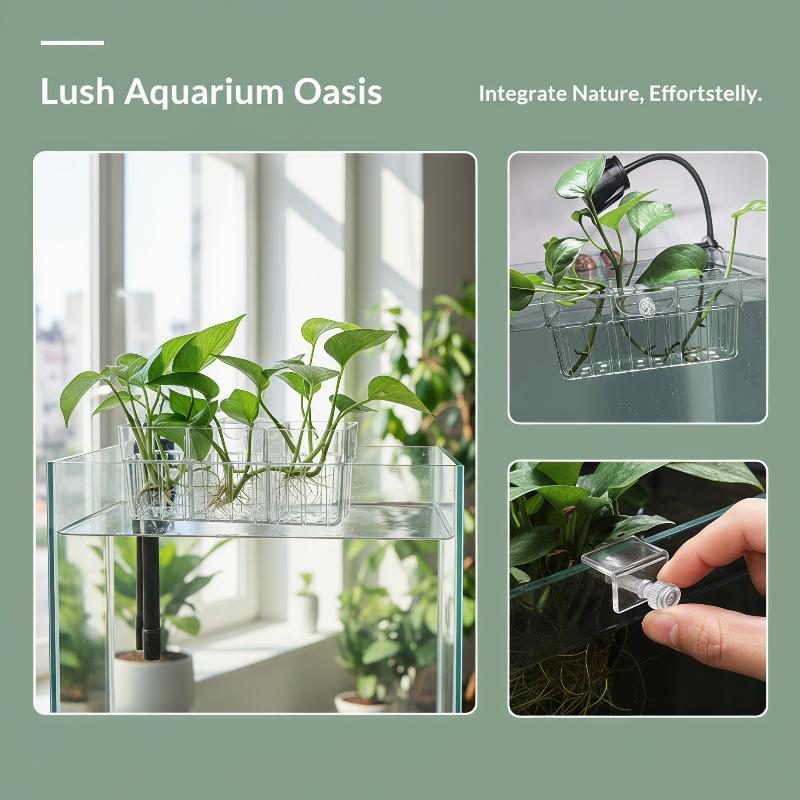 سلة زراعة مائية من الدرجة الغذ - مراجعة Fish Aquarium Home وسعره