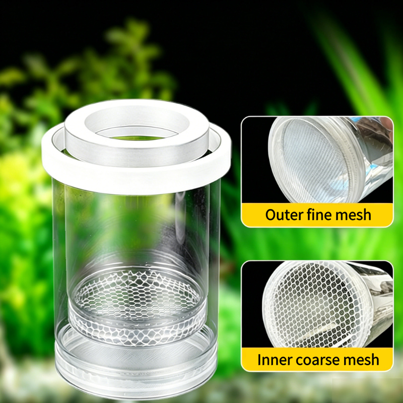 صندوق تفريخ شفاف عائم للأحواض  - مراجعة Aquarium Fish Betta وسعره