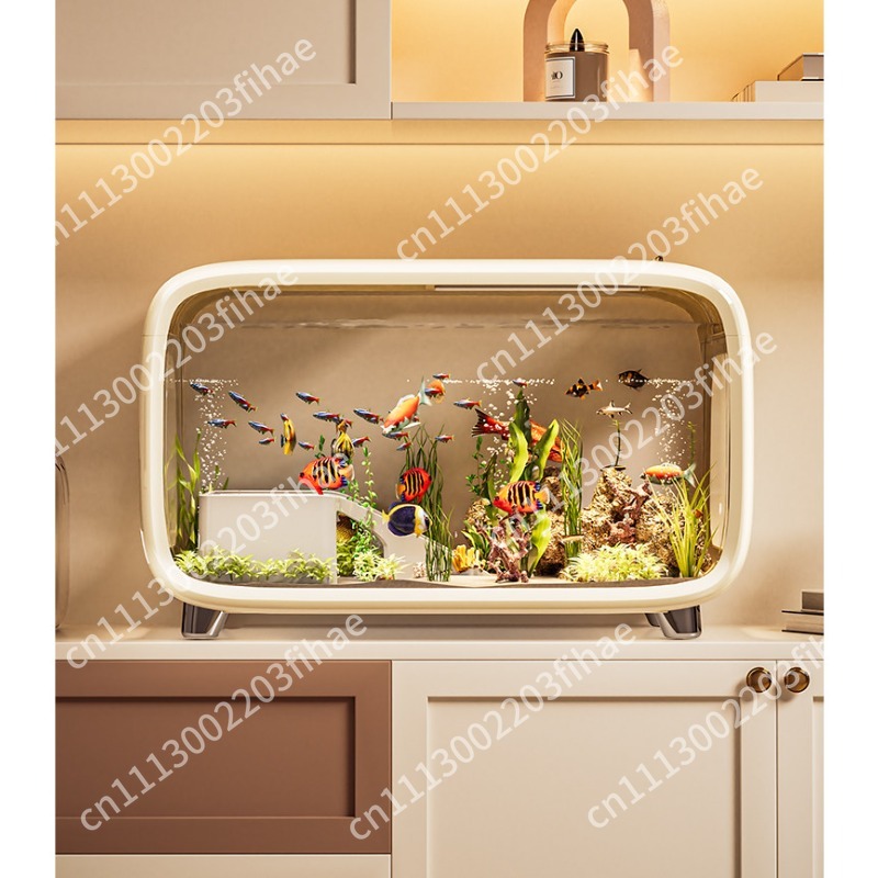 حوض سمك منزلي لغرفة المعيشة مع - مراجعة Fish Tank Filter وسعره
