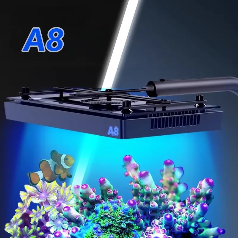 إضاءة LED للأحواض المائية A8SE - مراجعة Aquarium Light وسعره