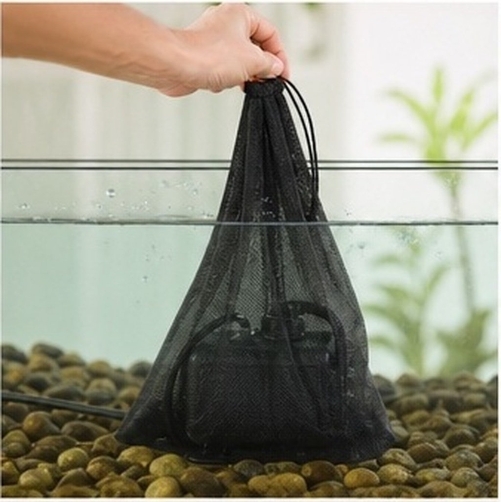 قطعتان من أكياس الفلتر المصنوع - مراجعة Aquarium Pump وسعره