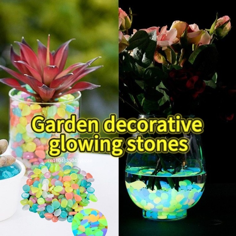 100-1000 قطعة حجر مضيء حديقة خ - مراجعة Fish Tank Gravel وسعره